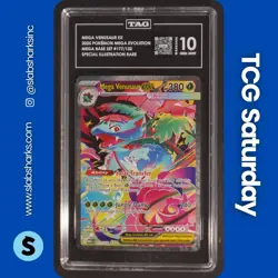 2025 POKEMON MEGA EVOLUTION VENUSAUR EX SPECIAL ILLUSTRATION RARE TAG 10 - Image 1