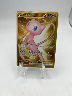 Mew EX 205/165 Scarlet & Violet 151 Gold Hyper Rare Pokemon - Image 1