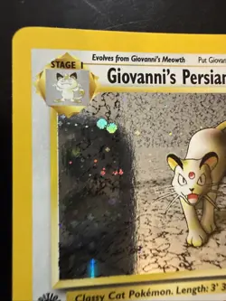 Pokemon TCG Giovanni's Persian 8/132 Gym Holo Rare Unlimited 1st Edition - Image 2