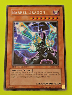 Yu-Gi-Oh Barrel Dragon Secret Limited Edition Secret Rare MC1-EN-002 Nm - Image 1