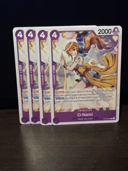 ONE PIECE TCG: O-Nami ST18-002 x4 PURPLE Starter Deck Monkey.D.Luffy - Image 1