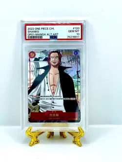 One Piece Shanks Manga Parallel Alt Art Chinese OP01-120 PSA 10! - Image 1