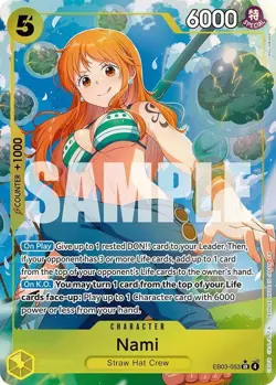One Piece English - Nami - Alt Art - EB03-053 - SR - NM - Image 1