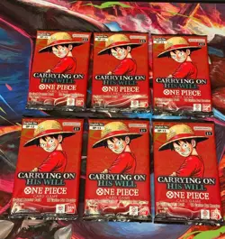 One Piece TCG OP-13 Carrying On His Will Booster Pack [Lot Of 6] - Image 1