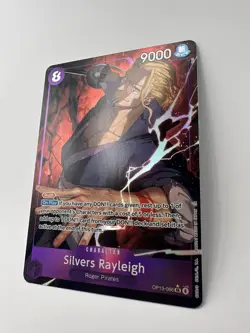 Silvers Rayleigh OP13-066 SR Alt Art Foil One Piece Card Game English NM+ - Image 2