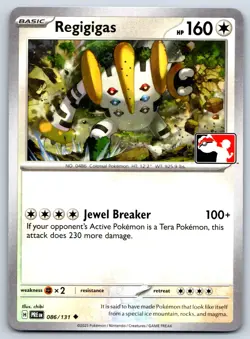 Regigigas - Prize Pack Series 7 - Prismatic Evolutions Pokemon Card NM - Image 1