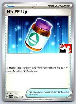 N's PP Up - Prize Pack Series 7 - Journey Together Pokemon Card NM - Image 1