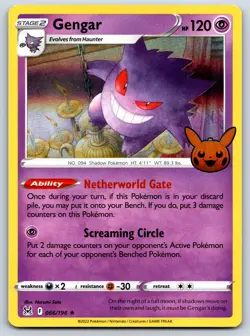 Gengar - Trick or Trade 2023 - Lost Origin Holo Stamped Pokemon Card NM - Image 1