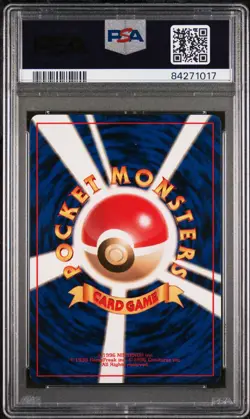Pokemon Card Bill No Rarity Symbol Base Set 1st 1996 PSA 8 NM-MT - Image 2