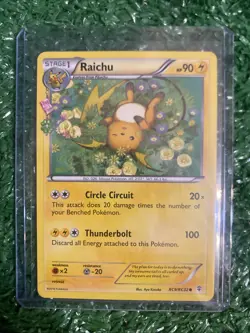 Pokemon TCG Raichu RC9/RC32 Trading Card Generations Radiant Collection - Image 1