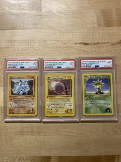 Lot of 8 PSA/CGC Graded Vintage Pokemon Cards (Gym & Rocket Sets) - Image 3