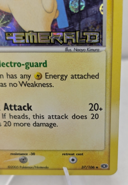 Pokemon Minun 37/106 EX Emerald Reverse Holo – Near Mint TCG Card - Image 4