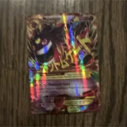 Pokemon M Gengar EX Mega Full Art Holo Psychic 220 HP Pokemon TCG Card Stock - Image 1