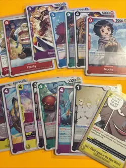 One Piece TCG Card Game 17 Cards Collection Mixed Lot - Image 1