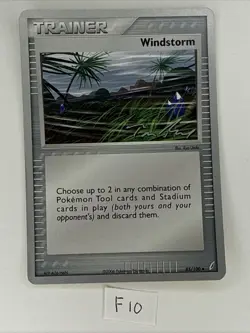 Pokemon 2007 World Championships Windstorm 85/100 Trainer Card Tom Roos - Image 1