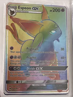 Espeon GX rainbow Sun Moon 152/149 Secret rare Pokemon card Nm/mint - Image 1