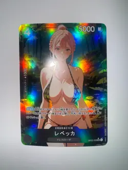 One Piece Rebecca Holographic Custom Art Goddess Story Anime Collectible Card - Image 1