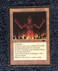 COLOSSUS OF SARDIA rare 1994 ANTIQUITIES Magic the Gathering - Image 4
