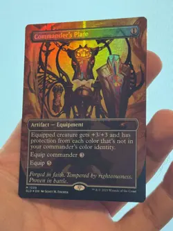 1X FOIL Commander's Plate BORDERLESS NM MTG Magic Secret Lair Commander EDH - Image 2