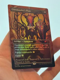 1X FOIL Commander's Plate BORDERLESS NM MTG Magic Secret Lair Commander EDH - Image 3