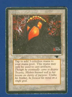 MISHRA'S WORKSHOP rare 1994 ANTIQUITIES Magic the Gathering - Image 1