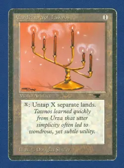 CANDELABRA OF TAWNOS rare 1994 ANTIQUITIES Magic the Gathering - Image 1