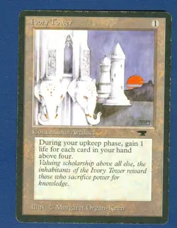 IVORY TOWER uncommon 1994 ANTIQUITIES Magic the Gathering - Image 1