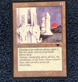 IVORY TOWER uncommon 1994 ANTIQUITIES Magic the Gathering - Image 3