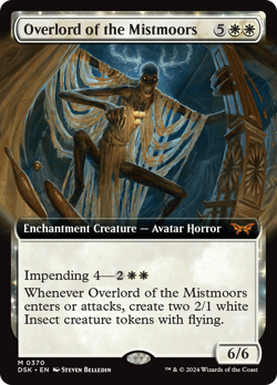 Overlord of the Mistmoors (Extended Art) [Duskmourn: House of Horror] Magic MTG - Image 1