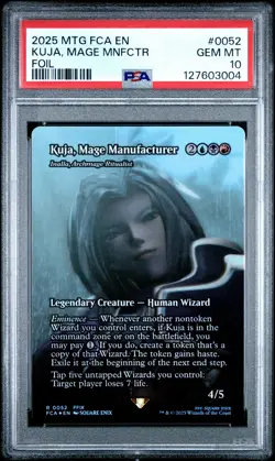 2025 MTG FINAL FANTASY: THROUGH THE AGES FOIL KUJA, MAGE MANUFACTURER PSA 10 - Image 1