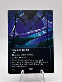 Creeping Tar Pit 0054 Borderless Edge of Eternities: Stellar Sights EOS MTG NM - Image 1