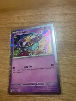 Pokemon TCG Sinistea SVP 062 Black Star Promo Cosmos Holo Promo Card 2023 - Image 1