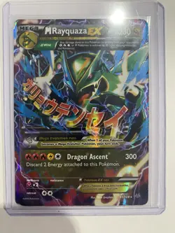 M Rayquaza EX 61/108 Roaring Skies Full Art Ultra Rare Holo Pokemon Card - Image 1