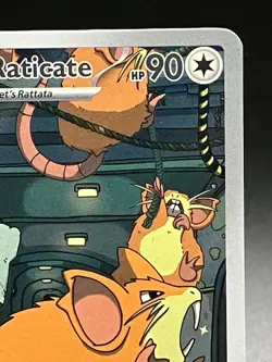 Pokemon 2025 SV Destined Rivals Team Rocket’s Raticate #202/182 IR NM-MT - Image 4