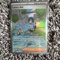 Pokemon Lana's Aid Trainer Supporter Special Illustration Rare Holo 219/167 SV06 - Image 1