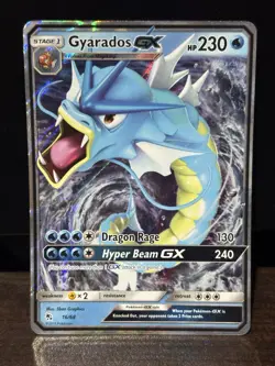 Pokemon TCG Gyarados GX Hidden Fates 16/68 Holo Ultra Rare NM Pack Fresh - Image 1