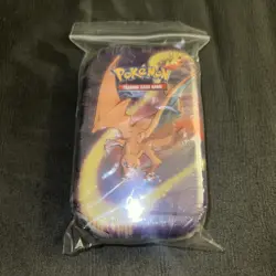 Pokemon Charizard Kanto Power Mini Tin – 2 Booster Packs + Coin – Factory Sealed - Image 1