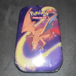 Pokemon Charizard Kanto Power Mini Tin – 2 Booster Packs + Coin – Factory Sealed - Image 2