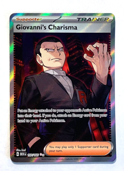 Pokemon 151 ENGLISH - GIOVANNI'S CHARISMA - ULTRA RARE - 197/165 - NM - Image 1