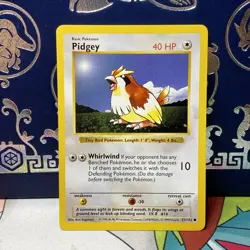 Pokemon TCG Base Set Pidgey 57/102 Common Shadowless NM - Image 1