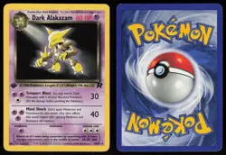 Dark Alakazam 18/82 Rare Team Rocket 1st Edition Pokemon - Image 3