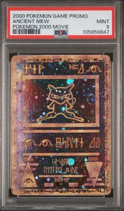 2000 POKEMON GAME PROMO ANCIENT MEW POKEMON 2000 MOVIE - PSA 9 MINT - Image 1