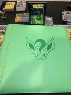 Pokemon TCG Official Leafeon Eevee 480 Slots File Binder From Chinese Gift Box - Image 1