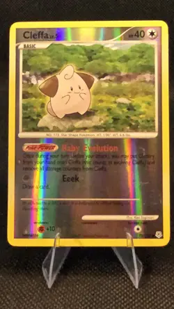 Cleffa 78/130 Diamond and Pearl Reverse Holo Common Pokemon - Image 1