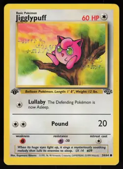Jigglypuff 54/64 Common Jungle 1st Edition Pokemon - Image 1