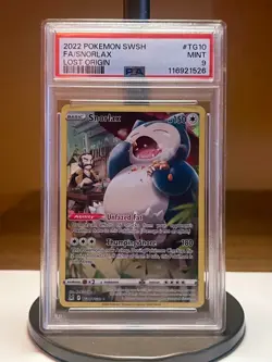 Pokemon SWSH Lost Origin #TG10 - Full Art/Snorlax (2022) - PSA 9 - Image 1