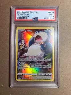 Pokemon SWSH Lost Origin #TG10 - Full Art/Snorlax (2022) - PSA 9 - Image 3