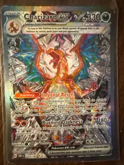 Pokemon TCG Scarlet & Violet Obsidian Flames Charizard EX 223/197 - Image 1