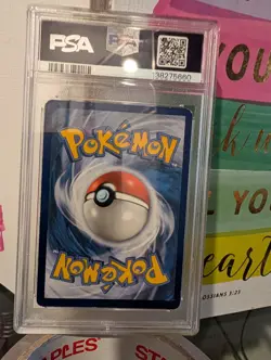 2017 POKEMON MEGA POWERS COLL PROMO #55A FULL ART/M LUCARIO EX PSA 5 - Image 2