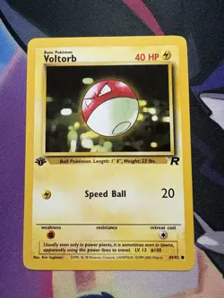 Pokemon Tcg Team Rocket 1st Edition Voltorb 69/82 NM WOTC - Image 1